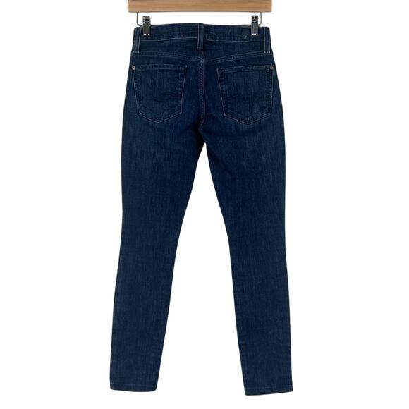 7 For All Mankind Gwenevere High Waist Distressed Ankle Jeans - Picture 5 of 7